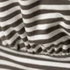 Deep Halterneck Top – Dark Mole & White Stripes Deep Halterneck Top – Dark Mole & White Stripes