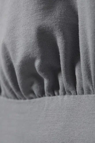 Deep Halterneck Top – Dusty Grey