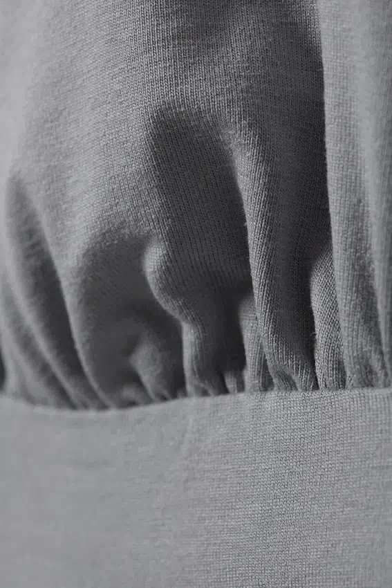 Deep Halterneck Top – Dusty Grey Deep Halterneck Top – Dusty Grey