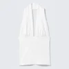 Deep Halterneck Top – White Deep Halterneck Top – White