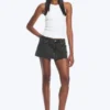 Denim Mini Skirt – Elegie Black – Black Denim Mini Skirt – Elegie Black – Black