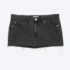 Denim Mini Skirt – Elegie Black – Black Denim Mini Skirt – Elegie Black – Black