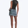 Denim Mini Skirt – Radio Blue – Medium Blue Denim Mini Skirt – Radio Blue – Medium Blue
