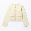 Detachable Sleeve Cotton Jacket – Light Dusty Beige Detachable Sleeve Cotton Jacket – Light Dusty Beige