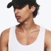Distressed Cotton Canvas Baseball Cap – Cropped Black Distressed Cotton Canvas Baseball Cap – Cropped Black