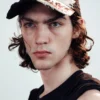 Distressed Embroidered Baseball Cap – Black Distressed Embroidered Baseball Cap – Black