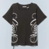 Distressed Printed T-Shirt – Washed Black | Cheap Monday Gb Distressed Printed T-Shirt – Washed Black | Cheap Monday Gb