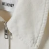Distressed Twill Jacket – White Distressed Twill Jacket – White