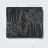 Double Layered Jacquard-Knit Scarf – Black Double Layered Jacquard-Knit Scarf – Black