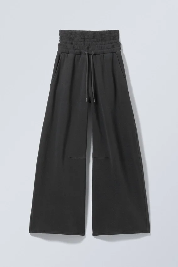 Double-Layered Standard Sweatpants – Black Double-Layered Standard Sweatpants – Black