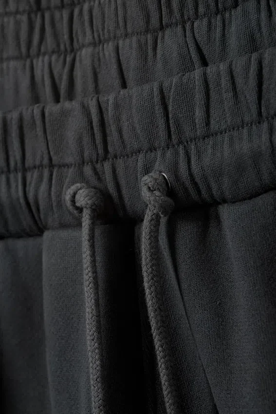 Double-Layered Standard Sweatpants – Black Double-Layered Standard Sweatpants – Black