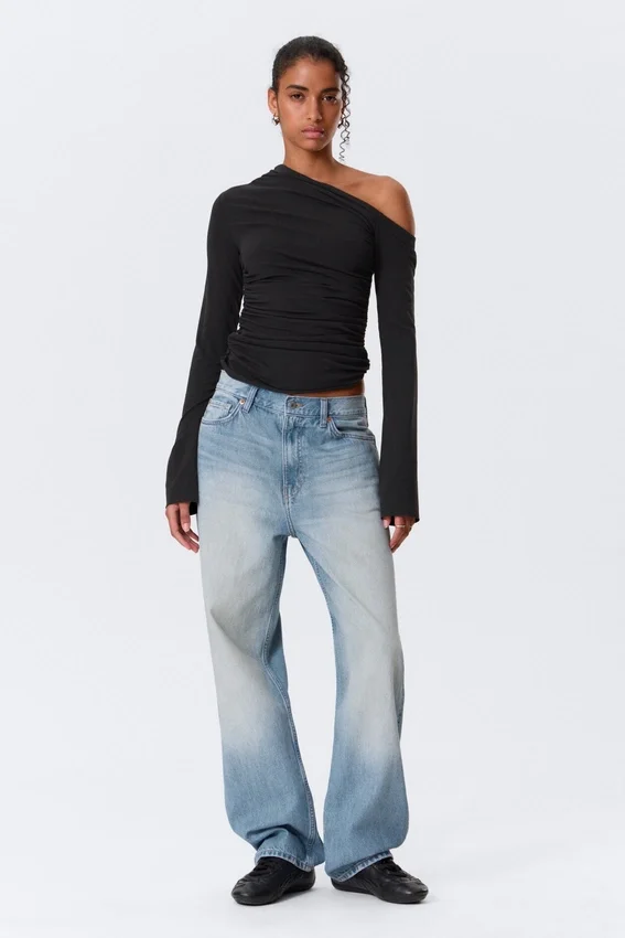 Drape Asymmetric Lyocell Top – Black Drape Asymmetric Lyocell Top – Black