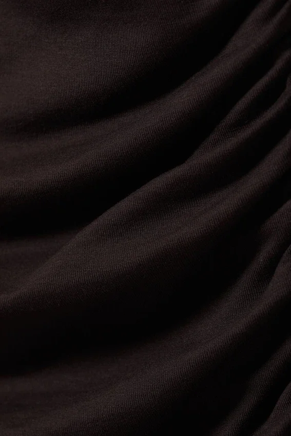 Drape Asymmetric Lyocell Top – Dark Brown Drape Asymmetric Lyocell Top – Dark Brown