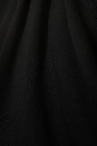 Drape Mini Dress – Black