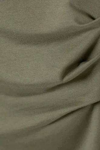 Drape Mini Dress – Dusty Khaki Green Drape Mini Dress – Dusty Khaki Green