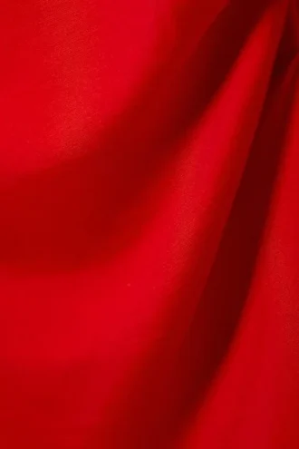 Drape Mini Dress – Red