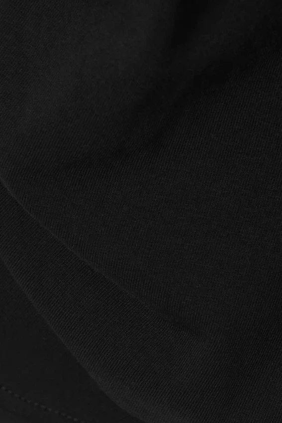 Draped Fitted T-Shirt – Black Draped Fitted T-Shirt – Black