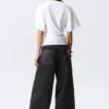 Draped Fitted T-Shirt – White