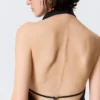 Draped Halter Cowl Neck Midi Dress – Black Draped Halter Cowl Neck Midi Dress – Black
