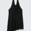 Draped Halter Cowl Neck Midi Dress – Black Draped Halter Cowl Neck Midi Dress – Black