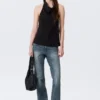 Draped Halter Cowl-Neck Top – Black Draped Halter Cowl-Neck Top – Black