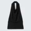 Draped Halter Top – Black Draped Halter Top – Black