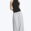 Draped Halterneck Top – Black Draped Halterneck Top – Black