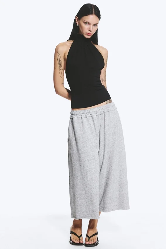 Draped Halterneck Top – Black Draped Halterneck Top – Black