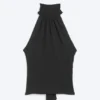 Draped Halterneck Top – Black Draped Halterneck Top – Black