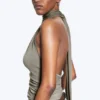 Draped Halterneck Top – Dusty Mole Draped Halterneck Top – Dusty Mole