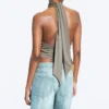 Draped Halterneck Top – Dusty Mole Draped Halterneck Top – Dusty Mole