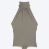 Draped Halterneck Top – Dusty Mole Draped Halterneck Top – Dusty Mole
