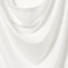 Draped Hooded Sleeveless Lyocell Top – White Draped Hooded Sleeveless Lyocell Top – White