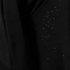 Draped Rhinestone Waterfall Top – Black Draped Rhinestone Waterfall Top – Black
