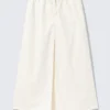 Drawstring Cotton Canvas Maxi Skirt – White Drawstring Cotton Canvas Maxi Skirt – White
