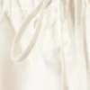 Drawstring Cotton Canvas Maxi Skirt – White Drawstring Cotton Canvas Maxi Skirt – White
