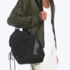 Drawstring Crossbody Bag – Black Drawstring Crossbody Bag – Black