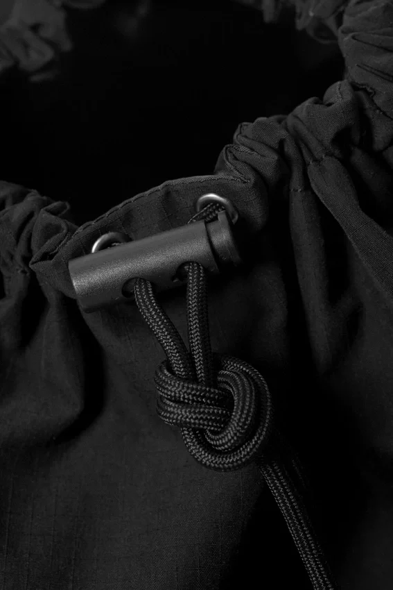 Drawstring Crossbody Bag – Black Drawstring Crossbody Bag – Black