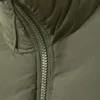 Drawstring Nylon Puffer Jacket – Sage Green Drawstring Nylon Puffer Jacket – Sage Green