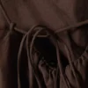 Drawstring Poplin Strap Top – Dark Brown Drawstring Poplin Strap Top – Dark Brown