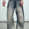 Drift Low Rise Loose Barrel Jeans – Mid Blue – Medium Blue Drift Low Rise Loose Barrel Jeans – Mid Blue – Medium Blue