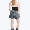 Duchess Low Rise Distressed Mini Denim Shorts – Baltic Blue – Dark Blue Duchess Low Rise Distressed Mini Denim Shorts – Baltic Blue – Dark Blue