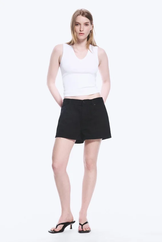 Duchess Low Rise Distressed Mini Denim Shorts – Black Rinse – Black Duchess Low Rise Distressed Mini Denim Shorts – Black Rinse – Black