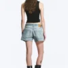 Duchess Low Rise Distressed Mini Denim Shorts – Port Blue – Light Blue Duchess Low Rise Distressed Mini Denim Shorts – Port Blue – Light Blue