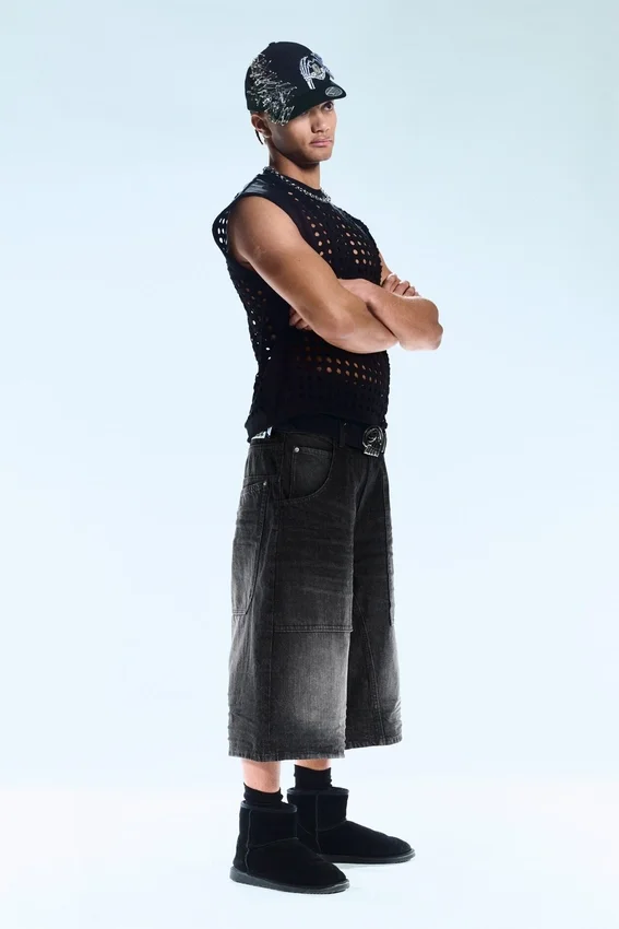 Dunno Unisex Loose Fit Carpenter Jorts – Black Web – Black | Cheap Monday Gb Dunno Unisex Loose Fit Carpenter Jorts – Black Web – Black | Cheap Monday Gb