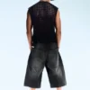 Dunno Unisex Loose Fit Carpenter Jorts – Black Web – Black | Cheap Monday Gb Dunno Unisex Loose Fit Carpenter Jorts – Black Web – Black | Cheap Monday Gb