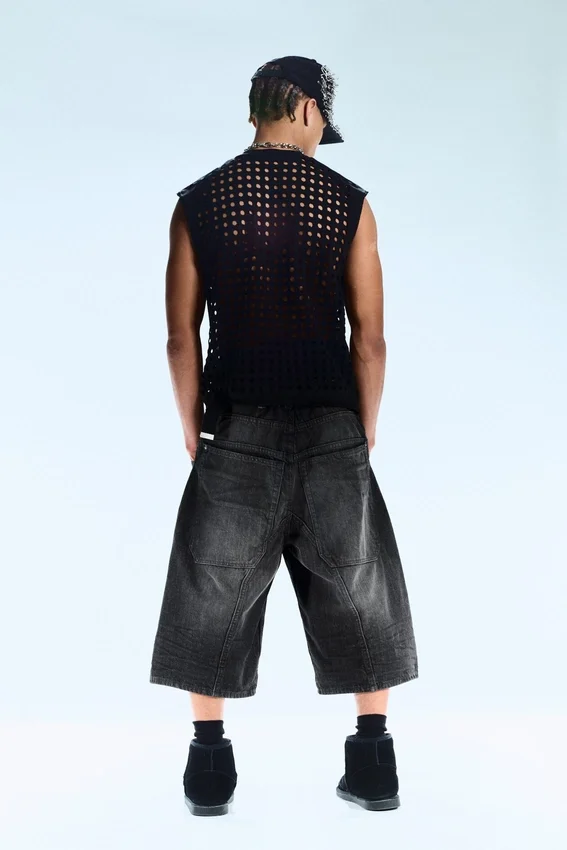 Dunno Unisex Loose Fit Carpenter Jorts – Black Web – Black | Cheap Monday Gb Dunno Unisex Loose Fit Carpenter Jorts – Black Web – Black | Cheap Monday Gb