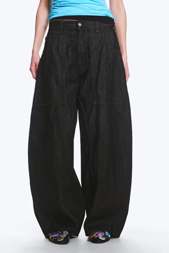 Dunno Unisex Low Rise Loose Barrel Jeans – Black Rinse – Black | Cheap Monday Gb Dunno Unisex Low Rise Loose Barrel Jeans – Black Rinse – Black | Cheap Monday Gb