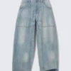 Dunno Unisex Low Rise Loose Barrel Jeans – Cloudy Blue – Medium Blue | Cheap Monday Gb Dunno Unisex Low Rise Loose Barrel Jeans – Cloudy Blue – Medium Blue | Cheap Monday Gb