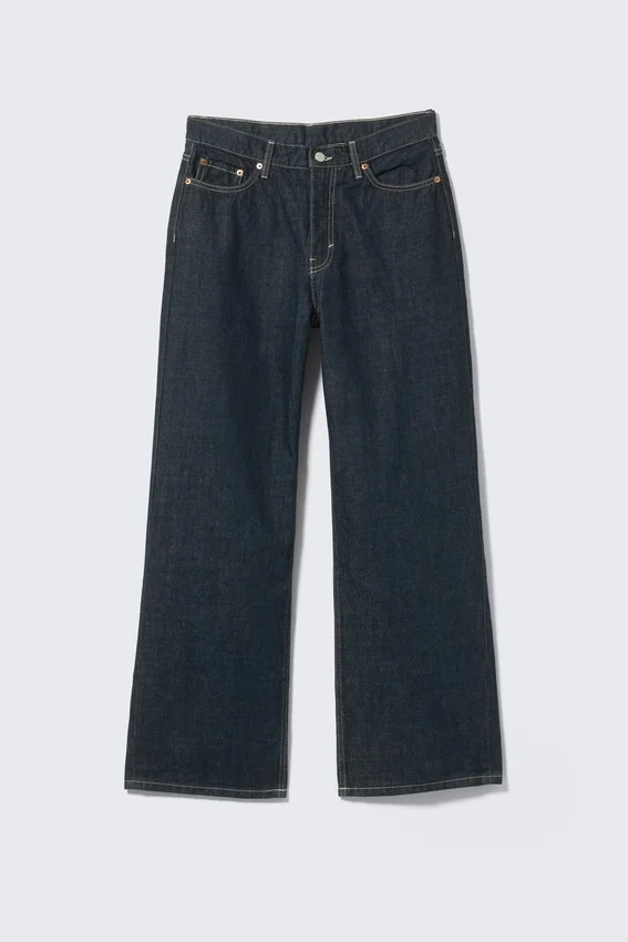 Dynasty Low Rise Loose Wide Jeans – Blue Rinse – Dark Blue Dynasty Low Rise Loose Wide Jeans – Blue Rinse – Dark Blue